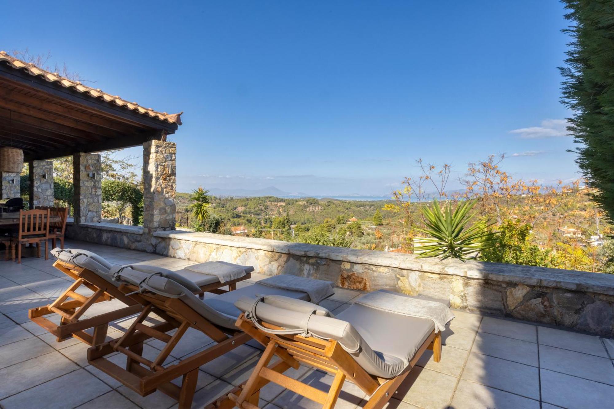 Villa Marrone Splendid Seaview Markopoulon Oropou Exteriér fotografie